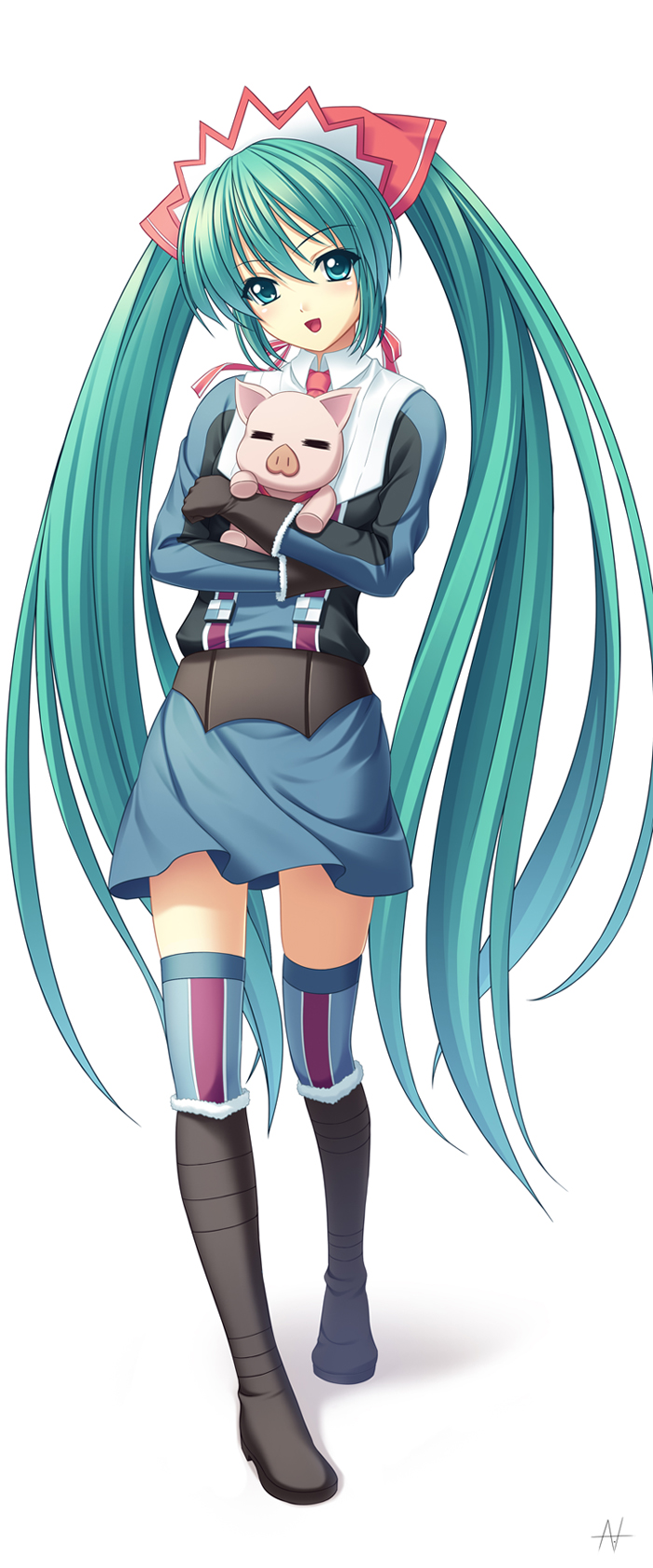 hatsune miku, alicia melchiott, and hans (vocaloid and 2 more) drawn by athrun1120