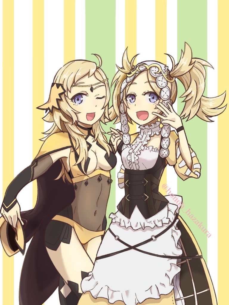 ophelia and lissa (fire emblem and 2 more) drawn by honoh_hazakura