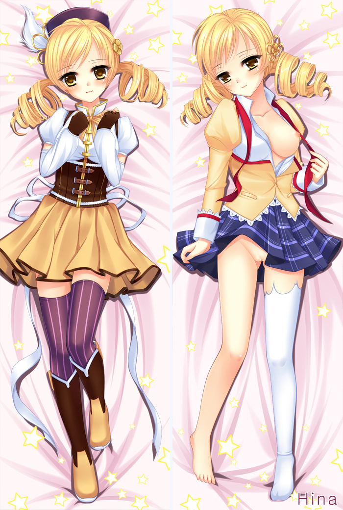 tomoe mami (mahou shoujo madoka magica) drawn by dakemakura-koubou and hina_(dakemakura)
