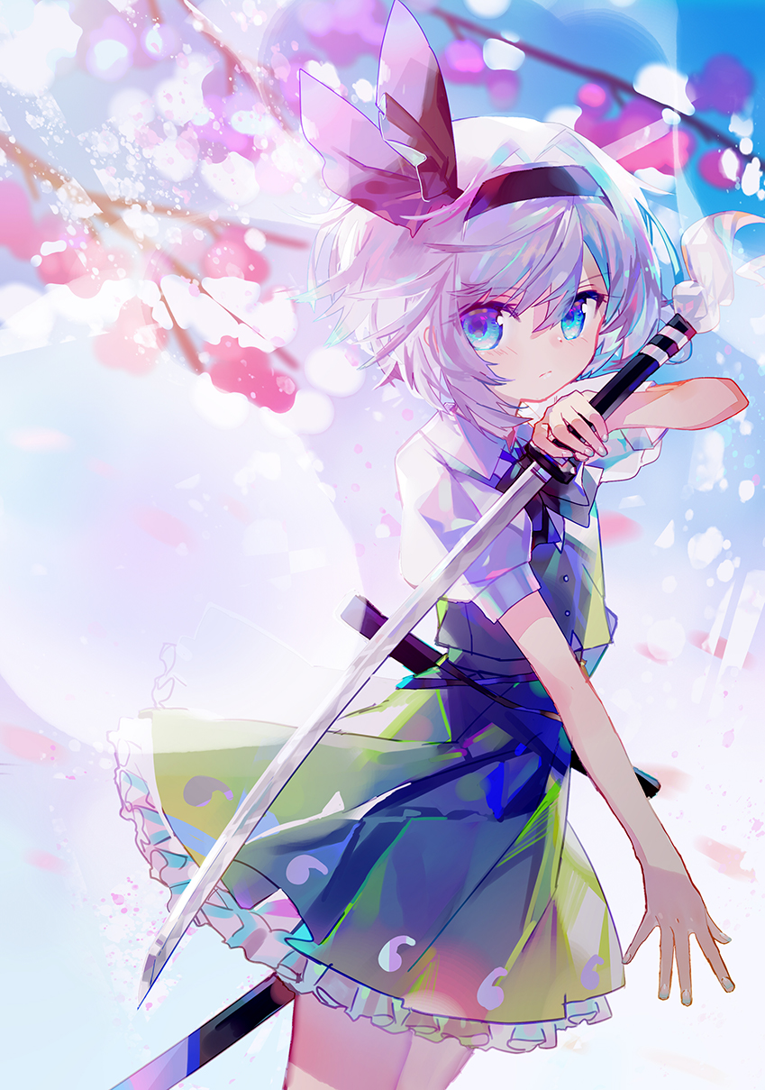 konpaku youmu (touhou) drawn by hinasumire