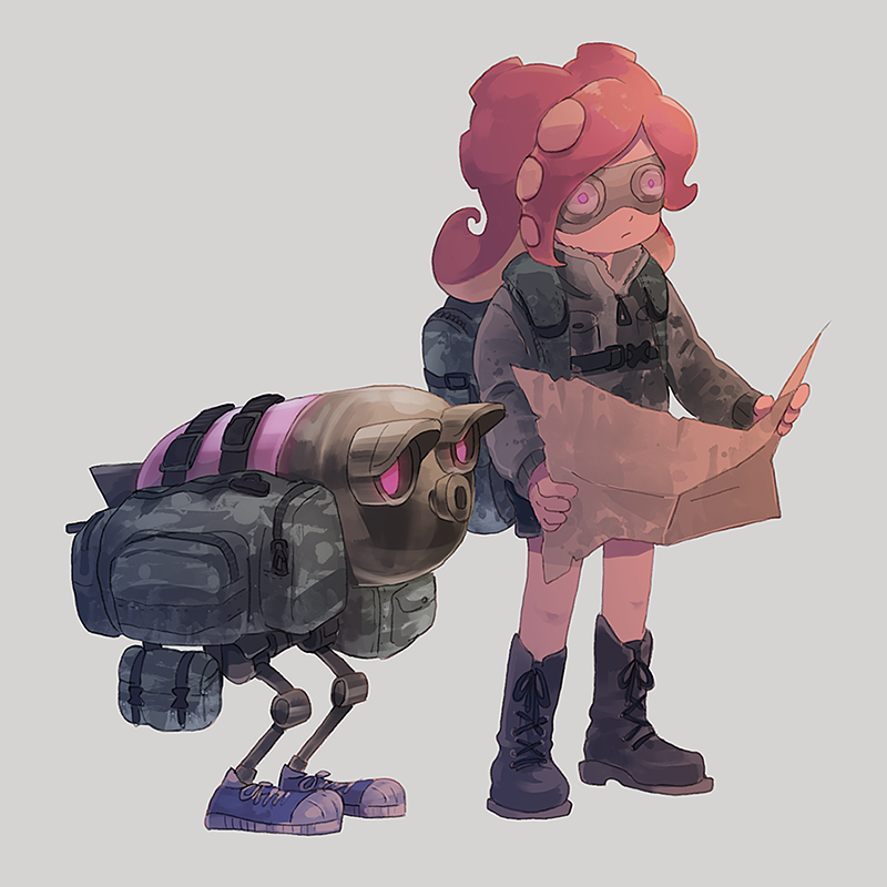 octoling player character, takozonesu, and octopod (splatoon and 1 more) drawn by katou_(osoraku)