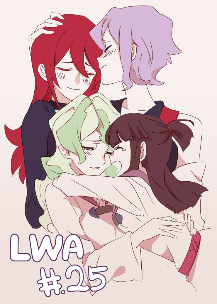 kagari atsuko, diana cavendish, shiny chariot, and croix meridies (little witch academia) drawn by mw_p