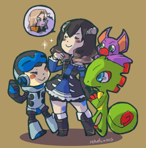 alucard, miriam, beck, yooka, and laylee (castlevania and 4 more) drawn by mikoto-tsuki