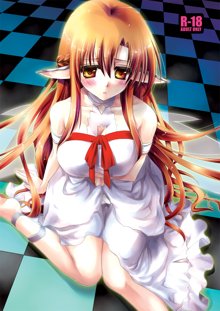 asuna and titania (sword art online) drawn by kazuki_hiyori