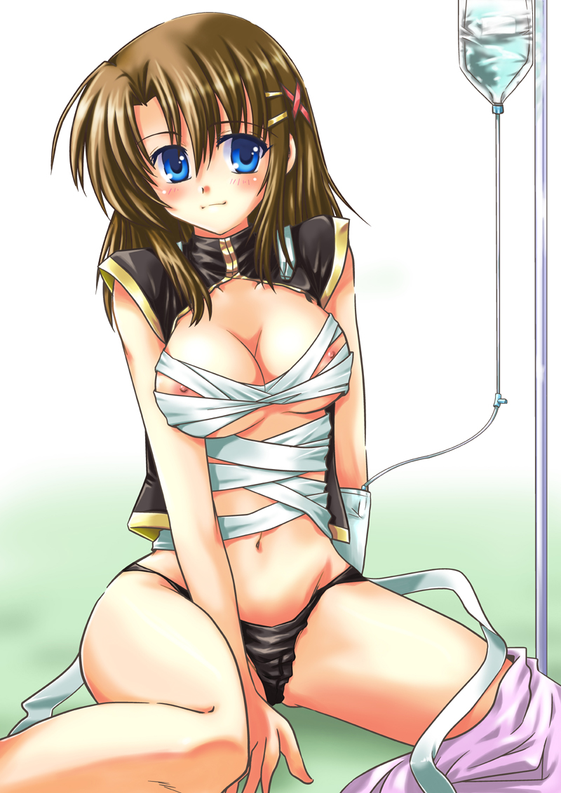 yagami hayate (lyrical nanoha and 1 more) drawn by san-pon