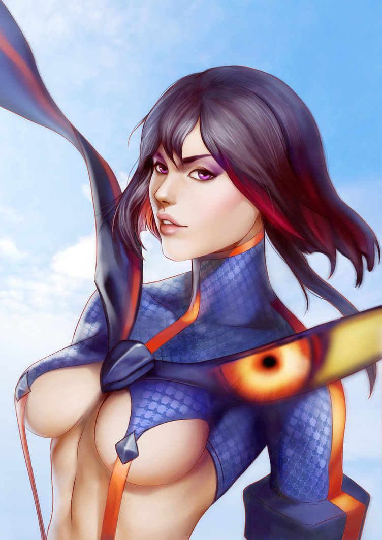 matoi ryuuko and senketsu (kill la kill) drawn by weijic