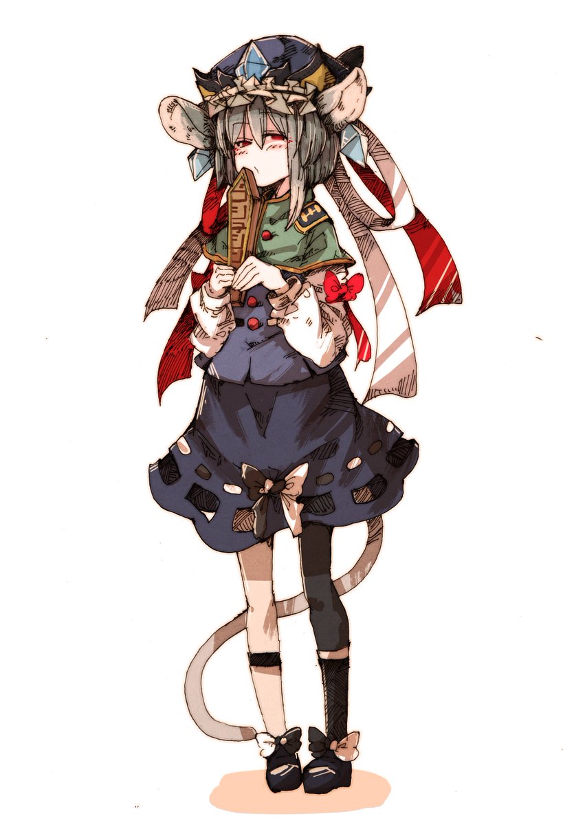 nazrin and shiki eiki (touhou) drawn by daruia_(sabitare)
