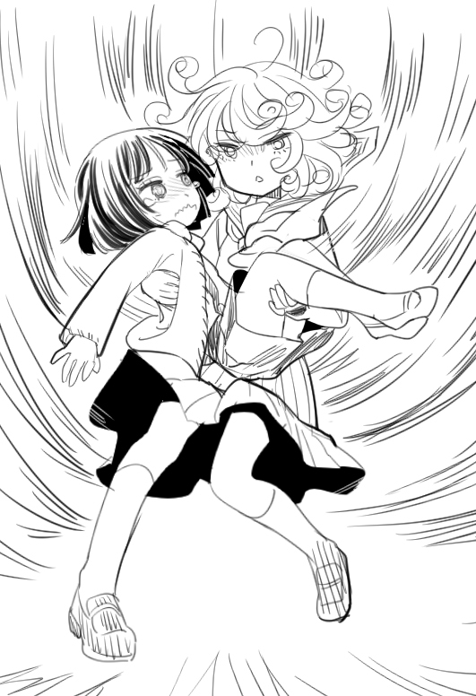 tatsumaki and fubuki (one-punch man) drawn by mytyl
