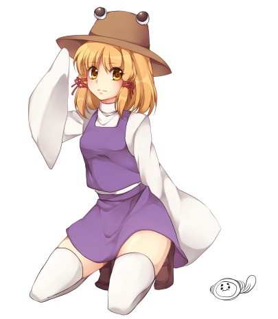 moriya suwako and tympole (touhou and 2 more) drawn by tomoe_(itigo)