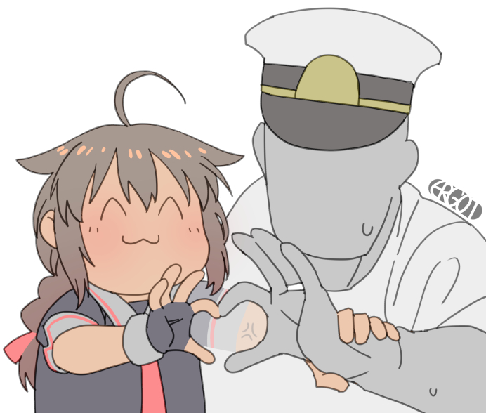 admiral, shigure, and shigure kai ni (kantai collection) drawn by ergot