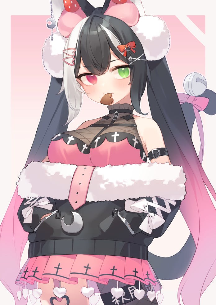 qiu yue (indie virtual youtuber) drawn by kanase_(mcbrwn18)