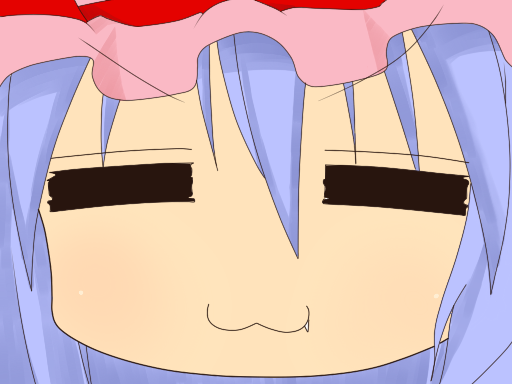 remilia scarlet and izumi konata (touhou and 1 more) drawn by rr4