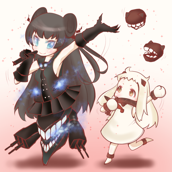 northern ocean princess, light cruiser oni, and floating fortress (kantai collection) drawn by coroha