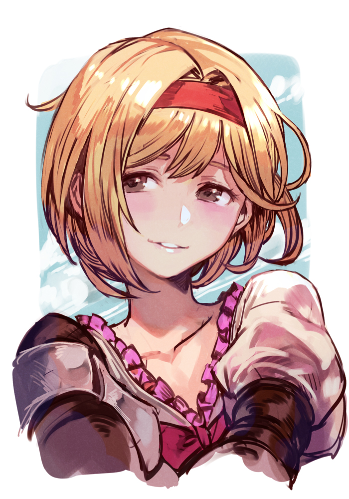 djeeta and fighter (granblue fantasy) drawn by hungry_clicker