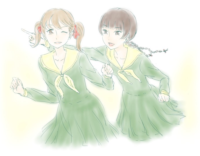 fukuzawa yumi and shimazu yoshino (maria-sama ga miteru) drawn by hachimitsuboi