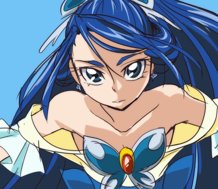 minazuki karen and cure aqua (precure and 1 more) drawn by oimanji