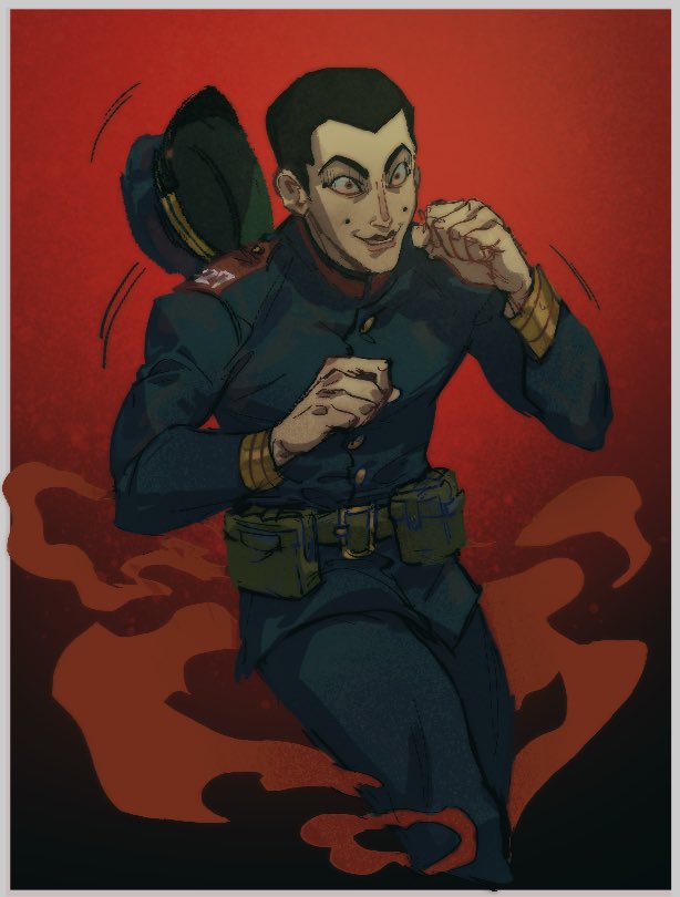 usami tokishige (golden kamuy) drawn by whyjack