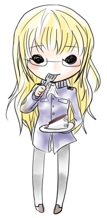 perrine h. clostermann (world witches series and 1 more) drawn by drawfag