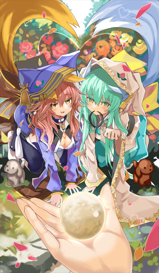 tamamo, tamamo no mae, and kiyohime (fate and 1 more) drawn by shino_(eefy)