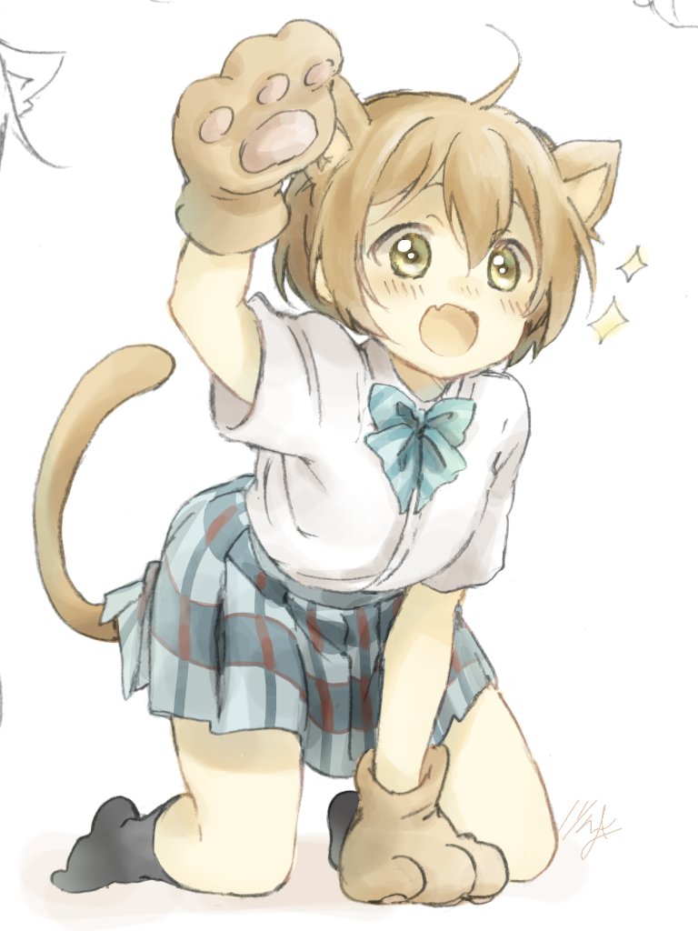 hoshizora rin (love live! and 1 more) drawn by haru_hina
