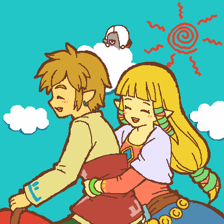 link, princess zelda, and ghirahim (the legend of zelda and 1 more) drawn by mutsuki_kaya