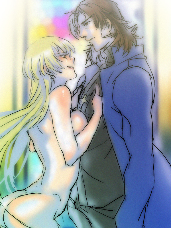 gilgamesh and kotomine kirei (fate and 1 more) drawn by rinoko