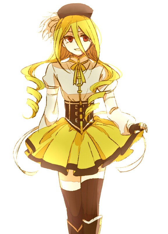 tomoe mami and afuro terumi (mahou shoujo madoka magica and 1 more) drawn by pararara