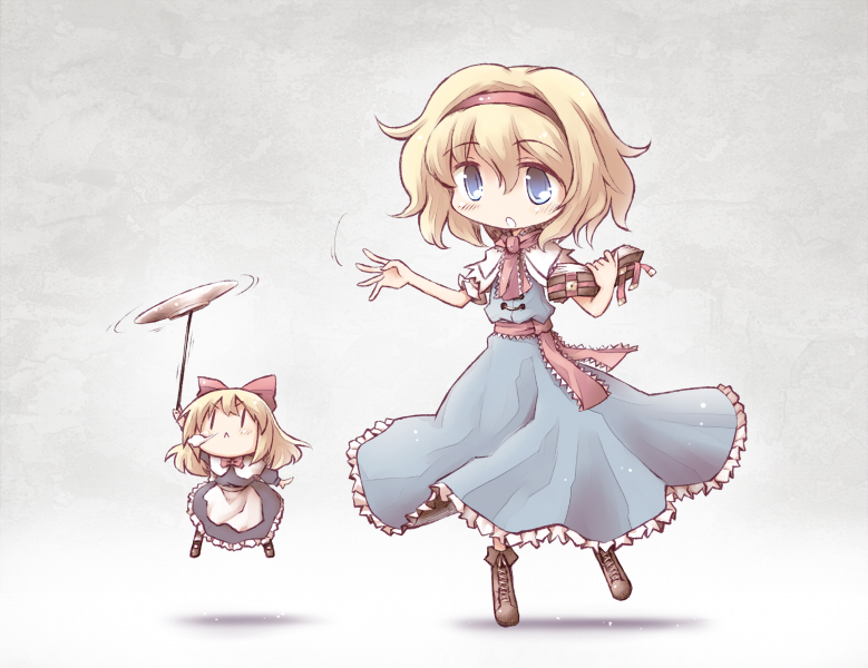 alice margatroid and shanghai doll (touhou) drawn by nekoguruma