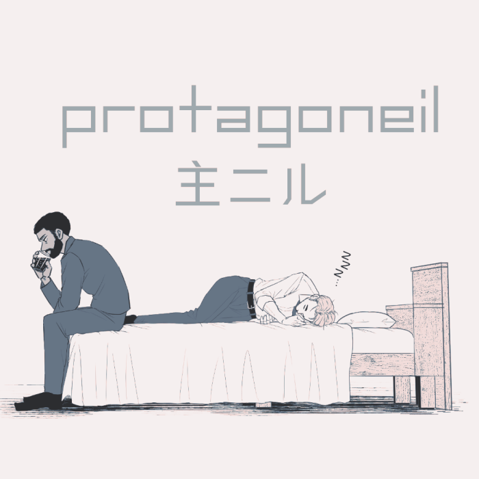 neil and protagonist (tenet) drawn by ponpenpon02