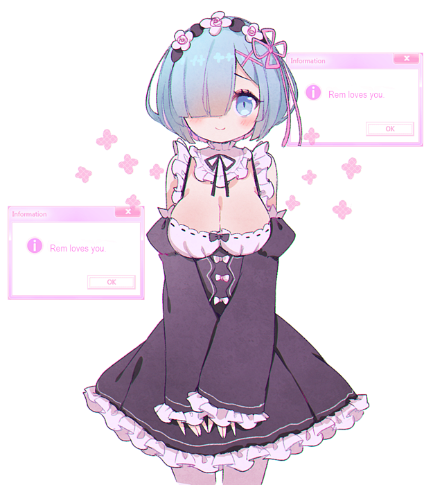 rem (re:zero kara hajimeru isekai seikatsu) drawn by aliceyawnin