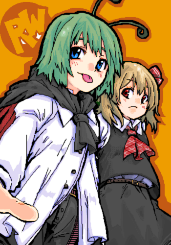 rumia and wriggle nightbug (touhou) drawn by sachi_(itsuki)