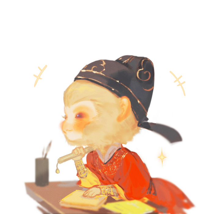 sun wukong (journey to the west) drawn by mian_lang