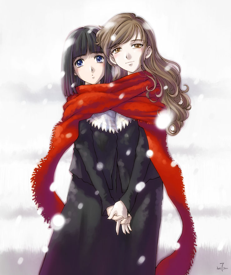 toudou shimako and nijou noriko (maria-sama ga miteru) drawn by sameha_ikuya