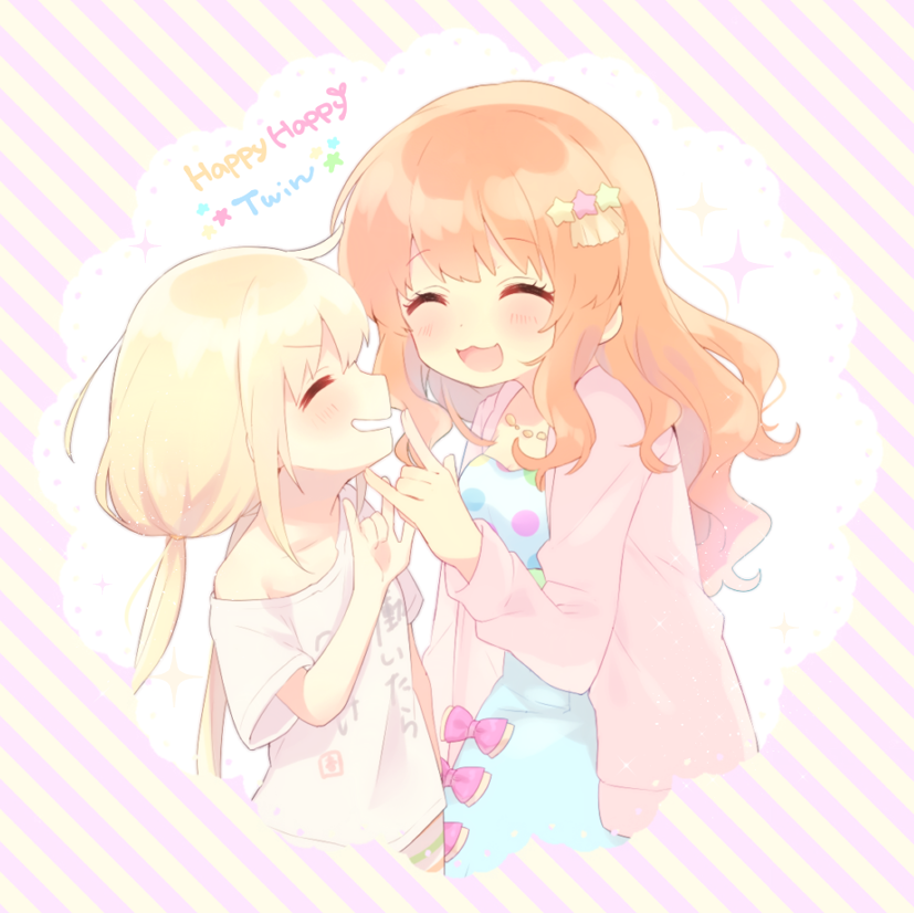 futaba anzu and moroboshi kirari (idolmaster and 1 more) drawn by komachi_pochi