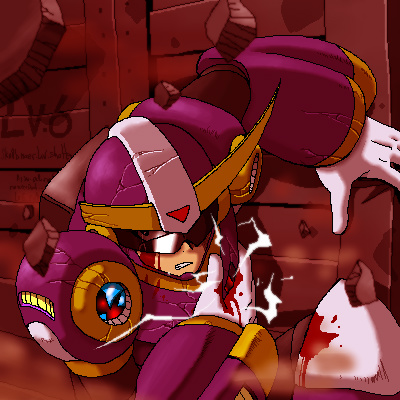 ballade (mega man and 1 more) drawn by napo
