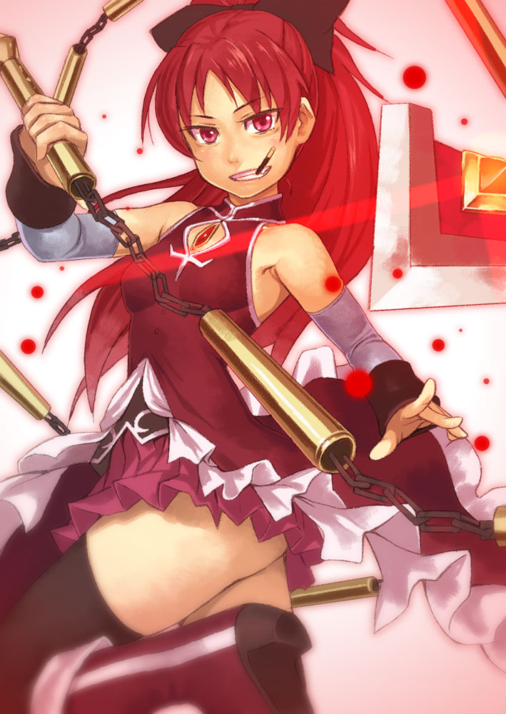 sakura kyoko (mahou shoujo madoka magica) drawn by yuuji_(and)
