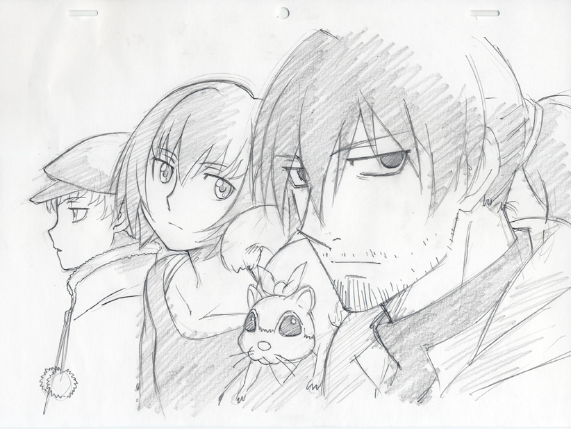 hei, suou pavlichenko, july, and petya (darker than black) drawn by komori_takahiro