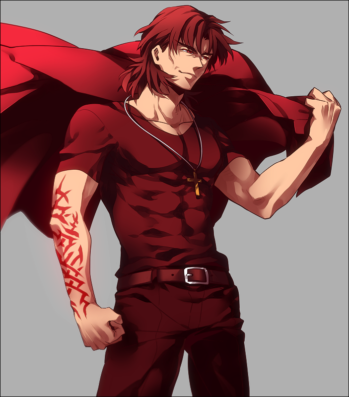 kotomine kirei (fate and 1 more) drawn by zihad