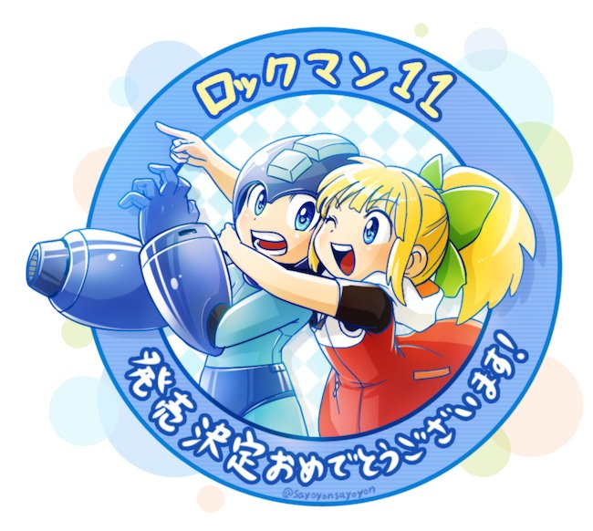 roll and mega man (mega man and 1 more) drawn by sayoyonsayoyo