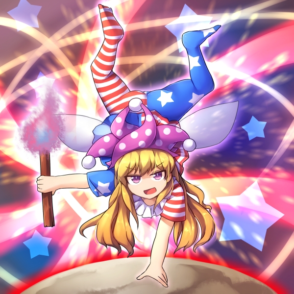 clownpiece and performage trick clown (touhou and 1 more) drawn by fun_bo
