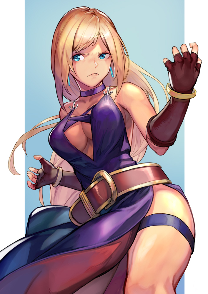b. jenet (the king of fighters and 3 more) drawn by hinoru_saikusa