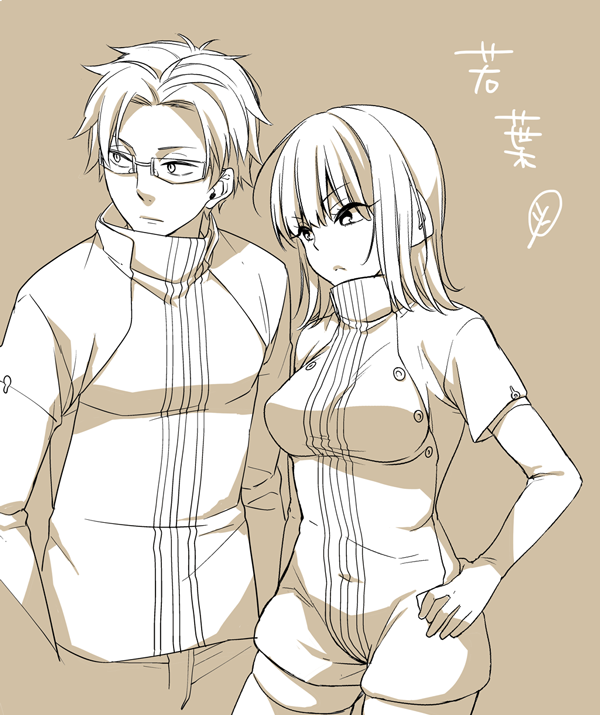 katori youko and wakamura rokurou (world trigger) drawn by nimame_(nimameumee)