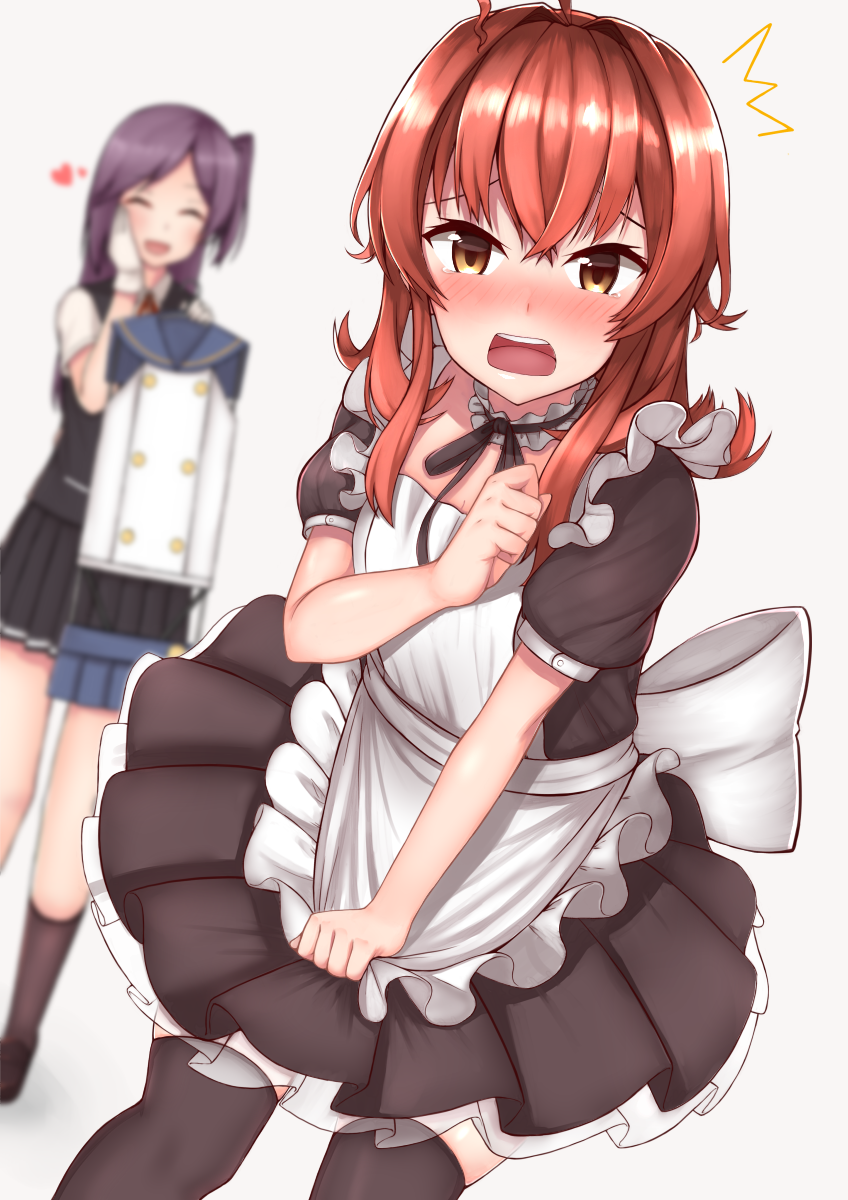 hagikaze and arashi (kantai collection) drawn by tiemu_(man190)