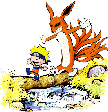 uzumaki naruto and kurama (naruto and 1 more)