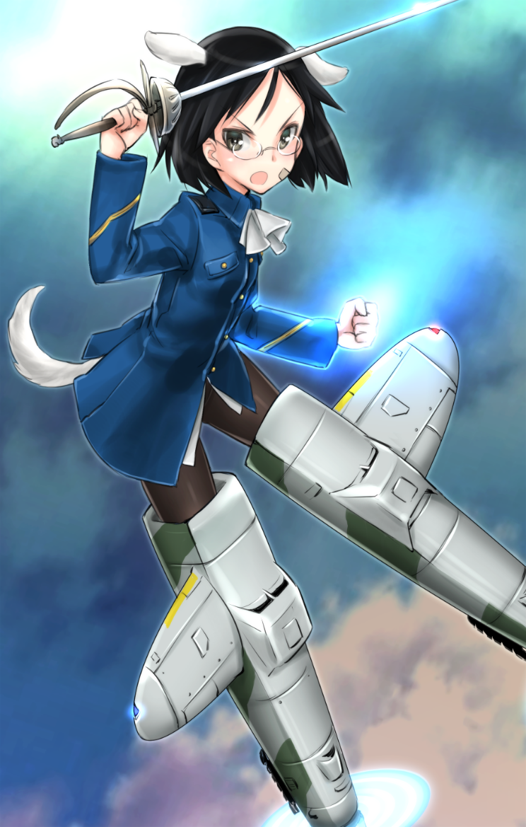 perrine h. clostermann and kanno naoe (world witches series and 2 more) drawn by aohashi_ame