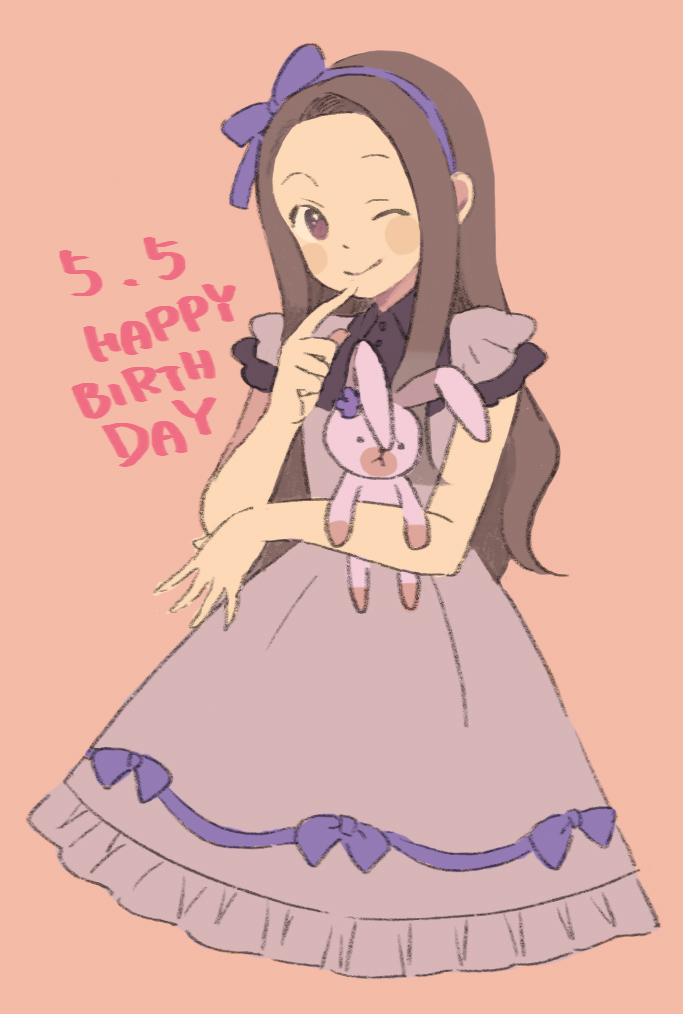 minase iori and usa-chan (idolmaster) drawn by keyaki_(mora_ll)