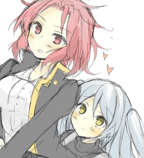 namatame chitaru and kirigaya hitsugi (akuma no riddle) drawn by akafuku_pukoemon