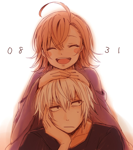 accelerator and last order (toaru majutsu no index) drawn by yamano_(151515)