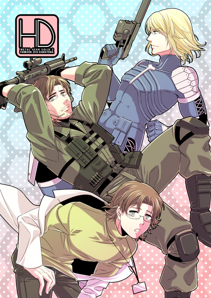 solid snake, raiden, and hal emmerich (metal gear and 1 more) drawn by shibuki_oroshi