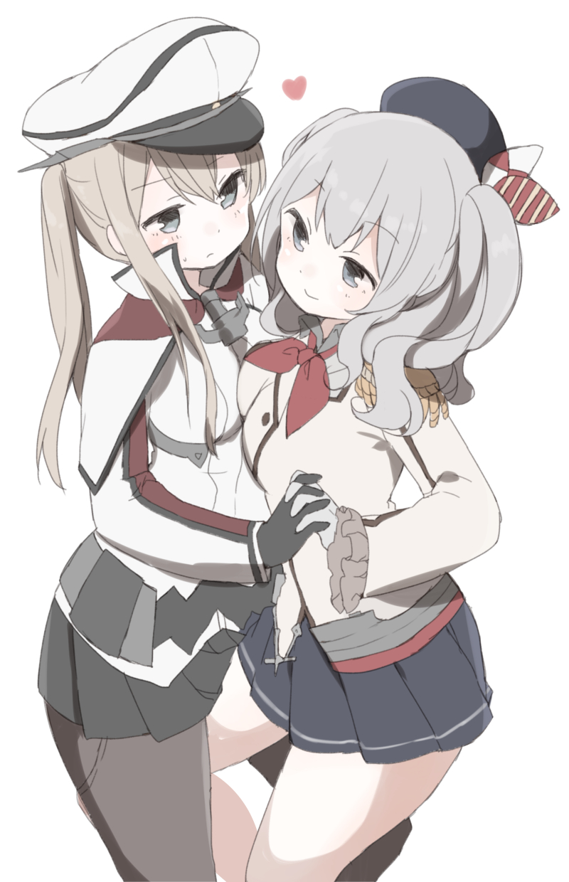 kashima and graf zeppelin (kantai collection) drawn by murakami_meishi